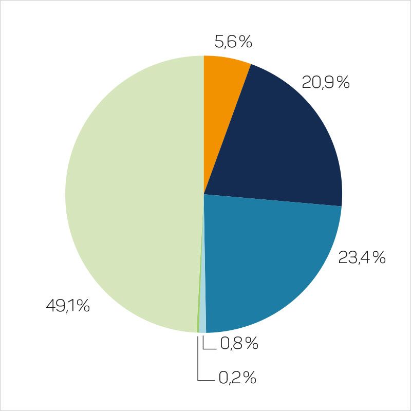 <b>Energieträgermix übrige EWB-Produkte</b>